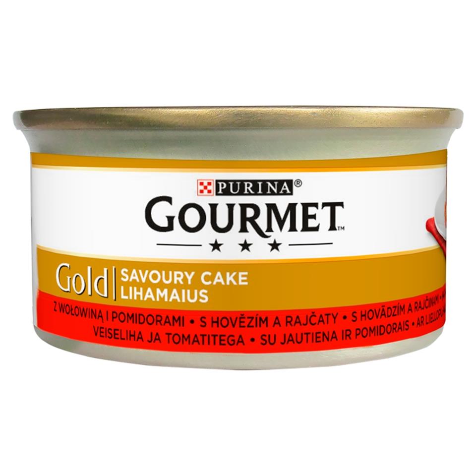 GOURMET Gold Savoury Cake cu vită și roșii 85 g