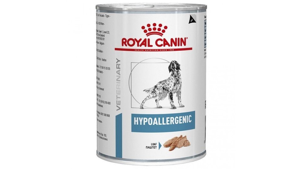 ROYAL CANIN Dog Hypoallergenic hrana umeda caini adulti cu reactii adverse la alimente 12 x 400 g