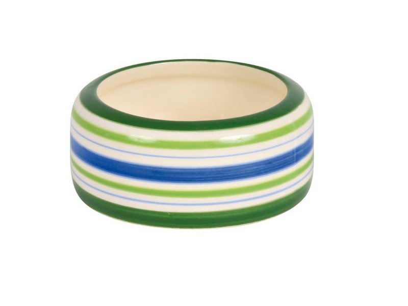 TRIXIE Bol Ceramic verde cu dungi pentru iepure 500 ml