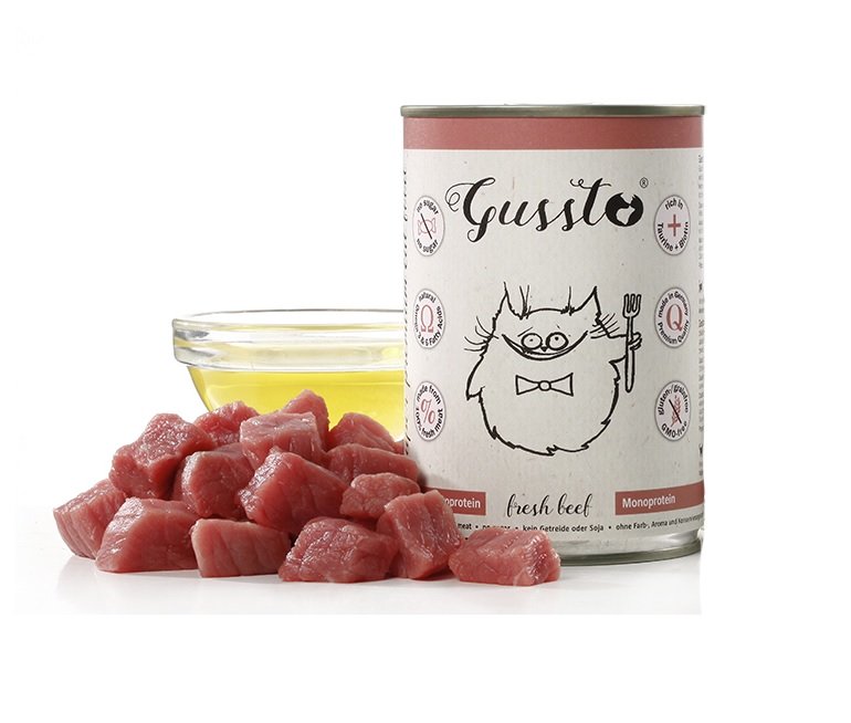 GUSSTO Cat Fresh Beef set hrana umeda cu vita 6x400 g pisici