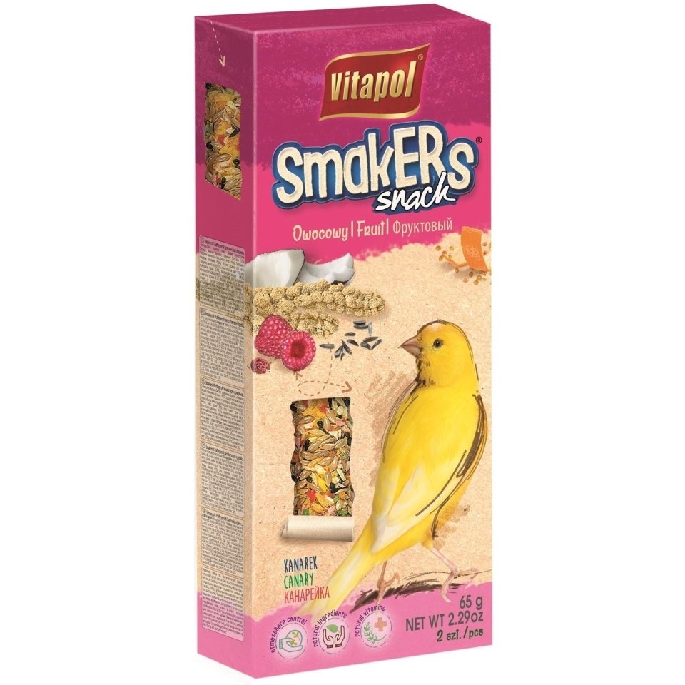 VITAPOL Smakers pentru canari fructe 2 buc.