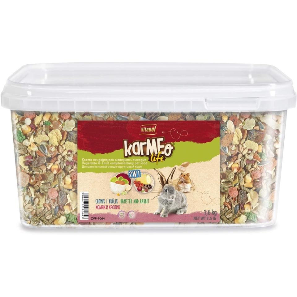 VITAPOL Hrană 2in1 pentru hamster și iepure 1.6 kg
