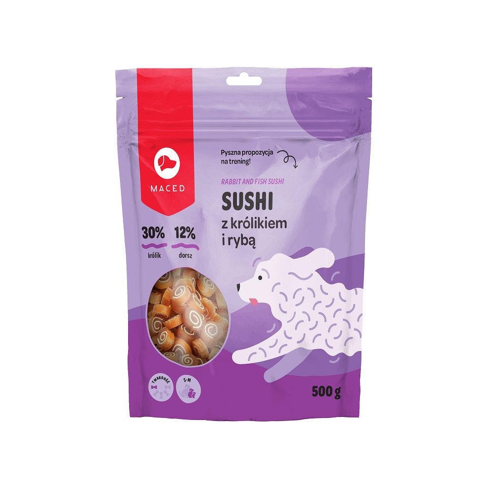 MACED Recompense caini, cu iepure si peste 500 g