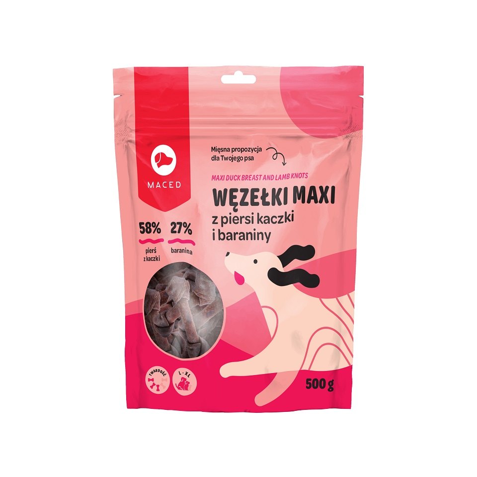 MACED Recompense moi pentru caini, cu miel 12.5 cm, 500 g