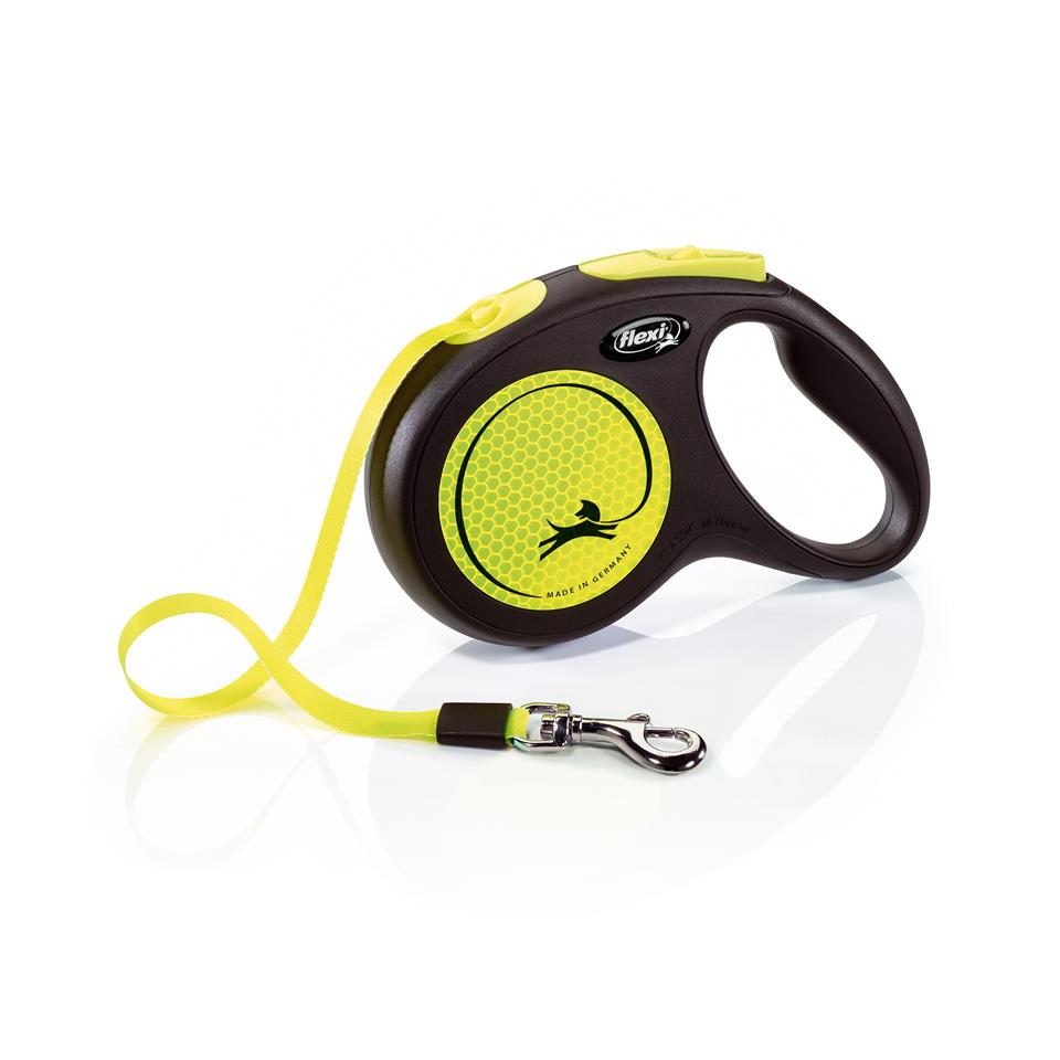 FLEXI New Classic Neon lesa automata pentru caini, marimea M, 5 m