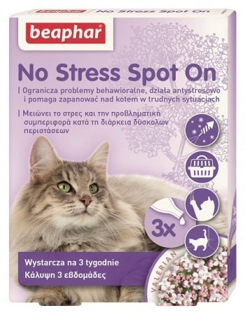 BEAPHAR No Stress Spot Pipete anti stres pentru pisici 3x0,4 ml