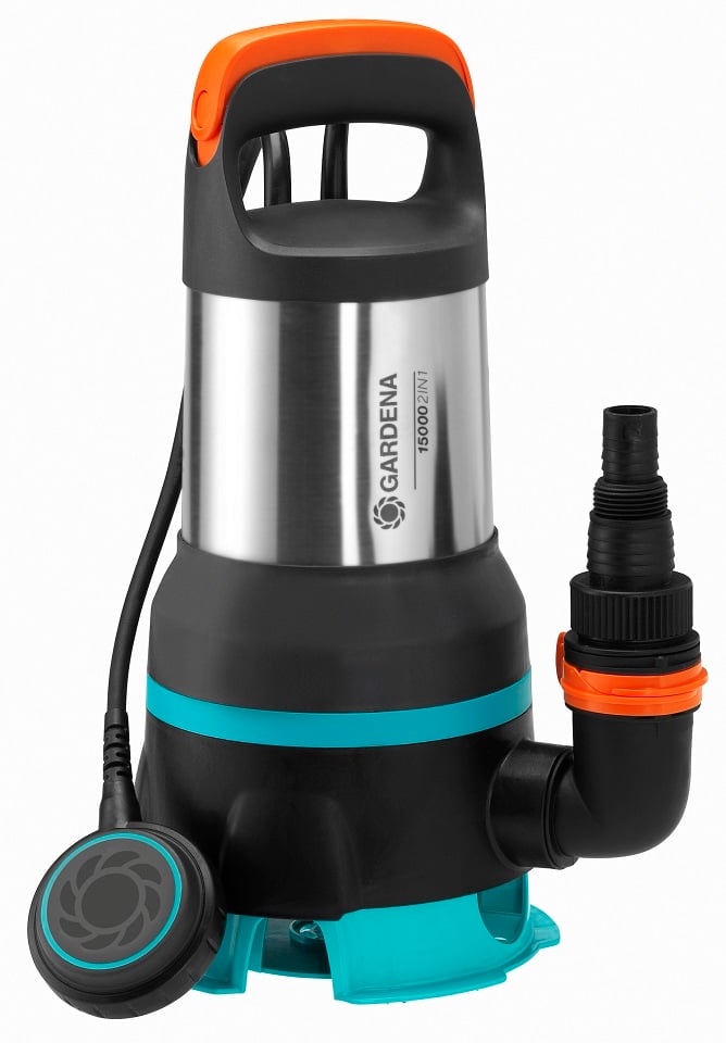 GARDENA Pompa submersibila 2 în 1 pentru apa curata sau reziduala 15000