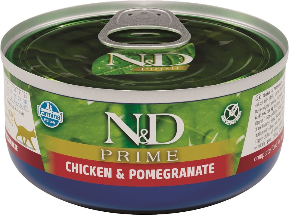 FARMINA N&D Cat prime chicken&pomegranate Hrana umeda pentru pisici, cu pui si rodie, 70 g