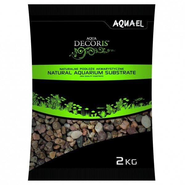 AQUAEL Pietriș natural multicolor 5-10 mm 2 kg
