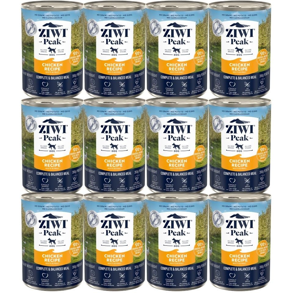 ZIWI〜peak〜 ZIWIPEAK Dog Chicken hrana cu pui, pentru caini 12 x 390 g