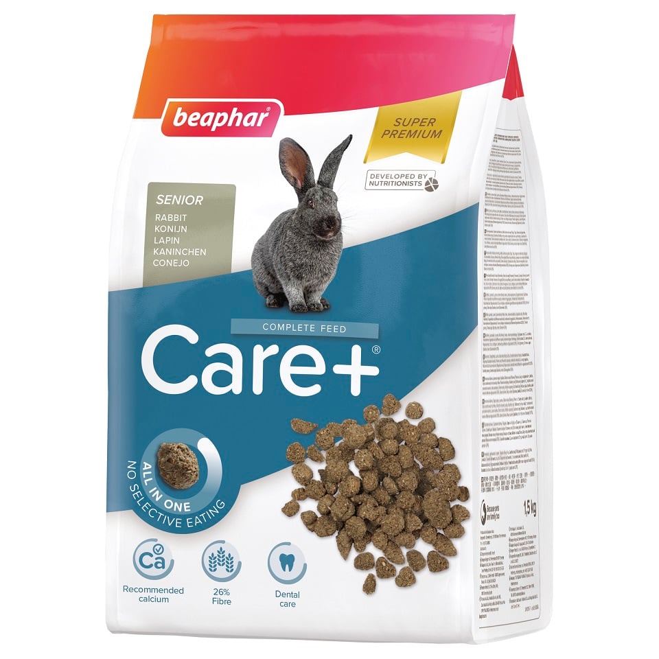 BEAPHAR Care+ Rabbit Senior hrana iepuri seniori 1,5 kg