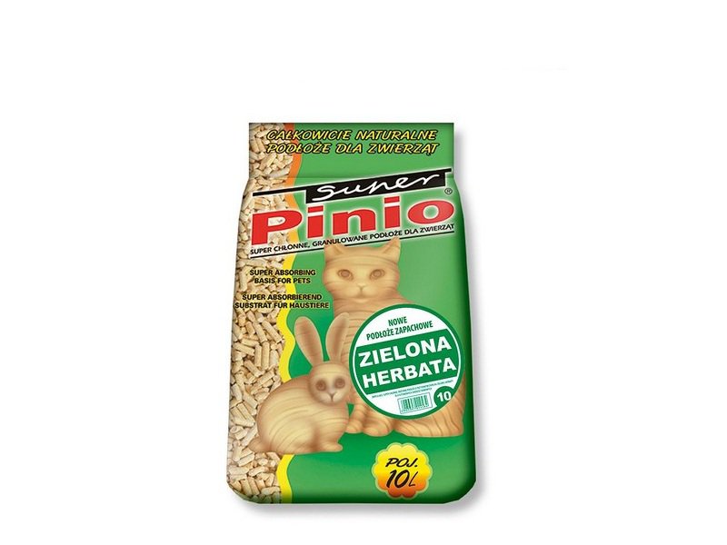 BENEK Super Pinio Peleti pentru litiera, cu ceai verde 10 L
