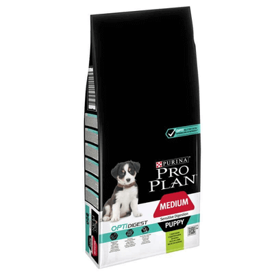 Purina Pro Plan Medium Puppy Sensitive Digestion OptiDigest miel 12 kg