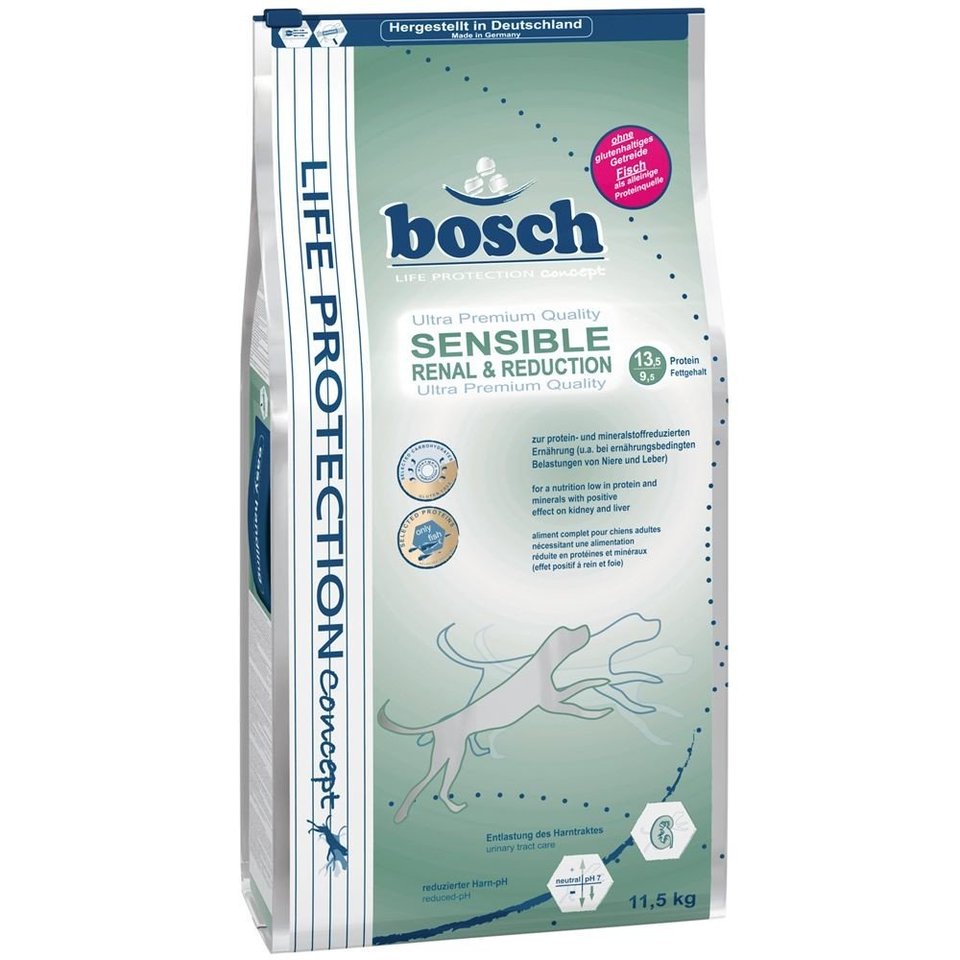 BOSCH Sensible Renal&Reduction hrana uscata pentru caini cu afectiuni renale, hepatice sau urinare 11,5 kg