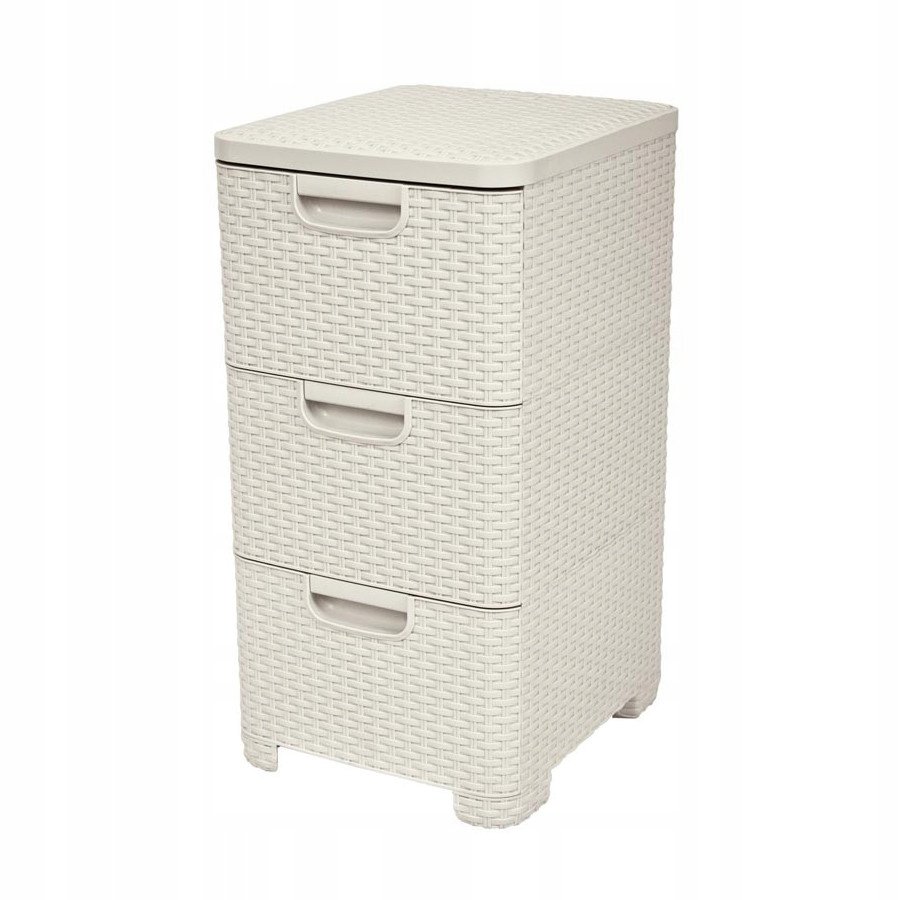 CURVER Bibliotecă cu sertare Regal STYLE crem