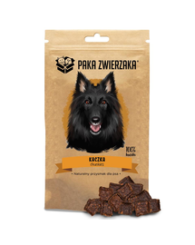 PAKA ZIERZAKA Chunkies Duck 100% Recompense cu rata pentru caini 80 g