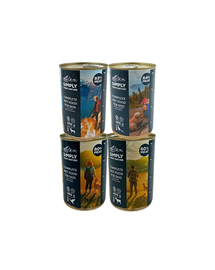SIMPLY FROM NATURE Hrana umeda pentru caini Mix 4 arome 4 x 400g