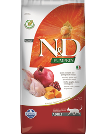 FARMINA N&D Pumpkin Cat Adult Hrana uscata pentru pisici adulte, cu prepelita si rodie 5 kg