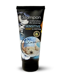 FREXIN Sensitive Sampon cu balsam pentru catelusi , miere si bumbac 220 g