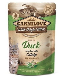 CARNILOVE Cat Duck&Catnip 24 x 85 g hrana umeda pentru pisici, rata si iarba pisicii (catnip)