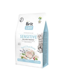 BRIT Care Cat Grain-Free Insect & Herring Sensitive hrana uscata pisici adulte cu tract digestiv sensibil, cu insecte si hering 400 g