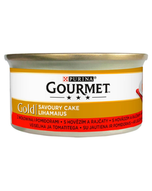 GOURMET Gold Savoury Cake cu vită și roșii 85 g