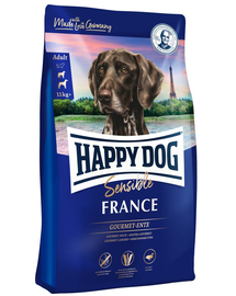HAPPY DOG Supreme Sensible France -Hrană uscată pentru câini adulți - talie medie și mare - cu rață - 1 kg