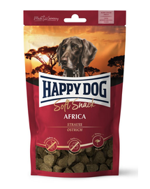 HAPPY DOG Soft Snack Africa - Recompense pentru câini - cu proteine de struț - 100g