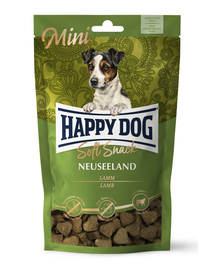HAPPY DOG Soft Snack Mini Neuseeland, gustari pentru caini, cu miel, 100 g