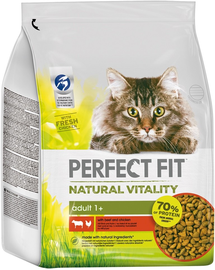 PERFECT FIT Natural Vitality 2,4 kg pui si vita hrana uscata pentru pisici adulte