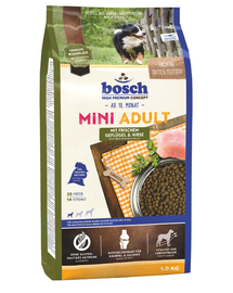 BOSCH Mini Adult Hrana uscata caini talie mica pasare si mei 1 kg