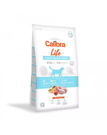 CALIBRA Dog Life Junior Medium Breed Chicken hrana uscata pentru caini juniori de talie medie 12 kg