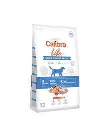 CALIBRA Dog Life Adult Medium Breed Chicken hrana uscata superpremium pentru caini adulti de talie medie 12 kg