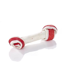 MACED Recompensa pentru caini, os din piele presata de vita si porc 16 cm