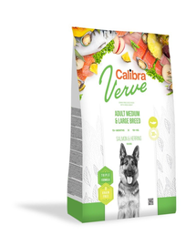 CALIBRA Dog Verve GF Adult Medium&Large Salmon&Herring Hrana uscata pentru caini adulti de talie mare, cu somon si hering 12 kg