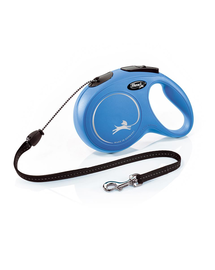 FLEXI New Classic lesa automata cu sir pentru caini, albastru, marimea M, 8 m