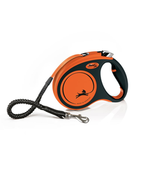 FLEXI Xtreme M Tape 5 m Lesa pentru caini automata, portocaliu