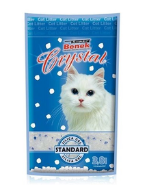 BENEK Super Crystal asternut silicagel pentru litiera 7.6 L x 2 (15.2 l)