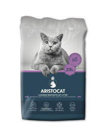 ARISTOCAT Bentonite Plus Nisip pentru litiera pisicilor, din bentonita cu lavanda 25 L