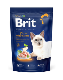 BRIT Cat Premium by Nature Indoor chicken Hrana uscata pentru pisici de interior, cu pui 300 g