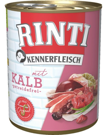 RINTI Kennerfleisch Hrana umeda pentru caini de toate rasele, cu muschi de vitel si organe 400gr