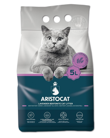 ARISTOCAT Bentonite Plus Nisip pentru litiera pisicilor, din bentonita cu lavanda 5 L