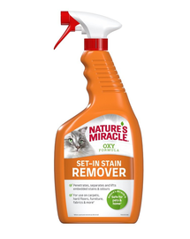 NATURE'S MIRACLE SET-IN OXY Stain&Odour Remover Cat Spray indepartare pete si mirosuri, pisica 709 ml