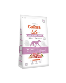 CALIBRA Dog Life Junior Large Breed Lamb hrana uscata superpremium pentru caini juniori de talie mare, cu miel 12 kg