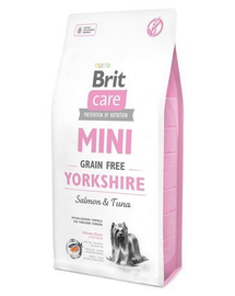 BRIT Care Grain Free Mini Yorkshire hrana uscata caini adulti talie mica, somon si ton 2 kg