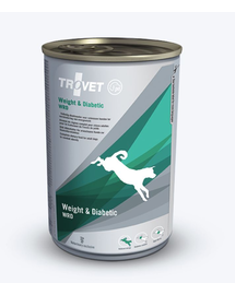 TROVET Weight and Diabetic WRD hrana umeda caini cu diabet 400 g