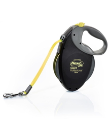 FLEXI Lesa caini Giant Professional banda 10 M negru (Neon)