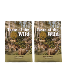 TASTE OF THE WILD Pine Forest hrana uscata caini si catei, cu vanat si legume 24,4 kg (2 x 12,2 kg)
