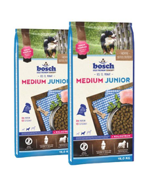 BOSCH Hrana uscata pentru caini junior de talie medie 30 kg (2 x 15 kg)