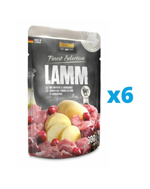BELCANDO Finest Selection hrana umeda pentru caini, cu miel si cartofi cu merisoare 6x300 g